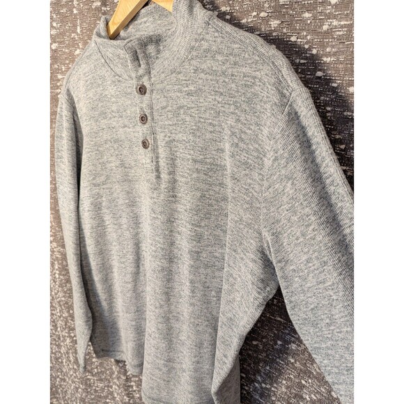 Gap Quarter Button Up Sweater Gray‎ Men’s Large - Picture 3 of 9